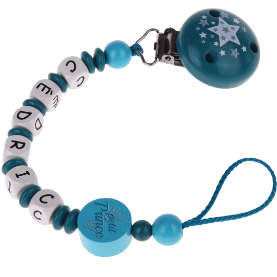 French dummy chain Petit Prince turquoise