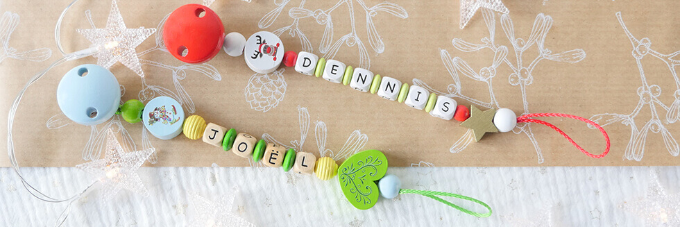 personalised dummy chains as a Christmas gift