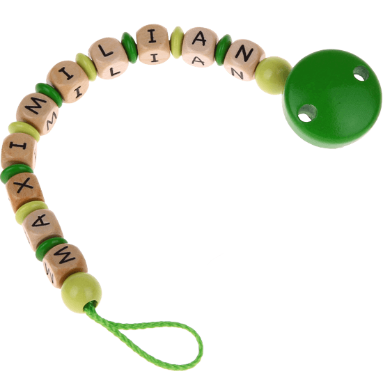 personalised dummy chain with name with 10 letters