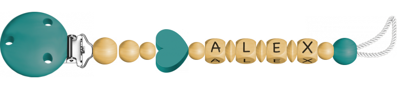 personalisierte Schnullerkette