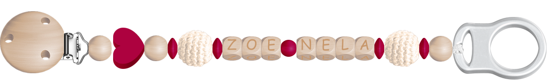 personalisierte Schnullerkette