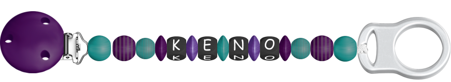 personalisierte Schnullerkette