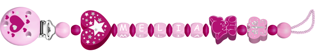 personalisierte Schnullerkette