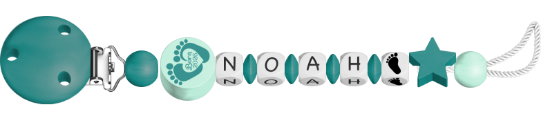 personalisierte Schnullerkette