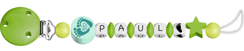 personalisierte Schnullerkette